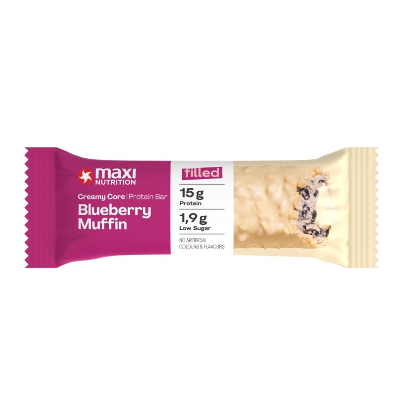 Baton Proteic Fără Zahăr Creamy Core Blueberry Muffin Maxi Nutrition 2