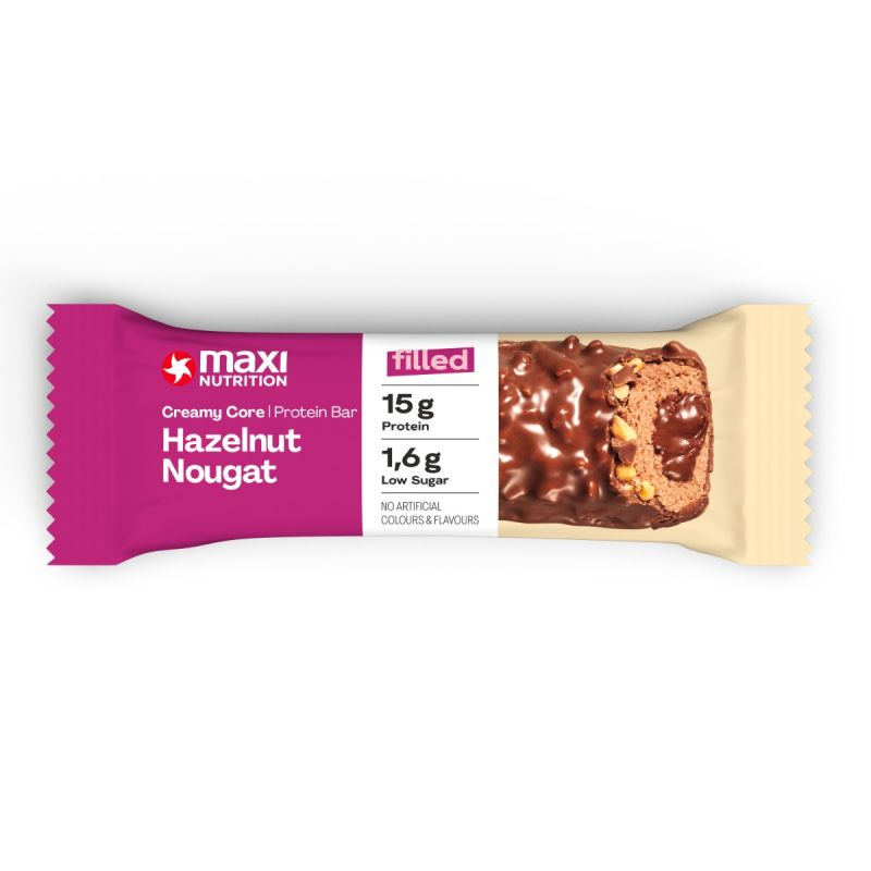 Baton Proteic Fără Zahăr Creamy Core Hazelnut Nougat Maxi Nutrition 2