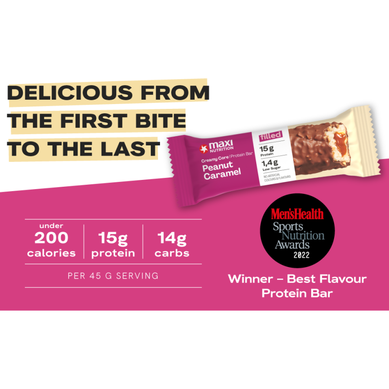 Baton Proteic Fără Zahăr Creamy Core Peanut Caramel Maxi Nutrition 4