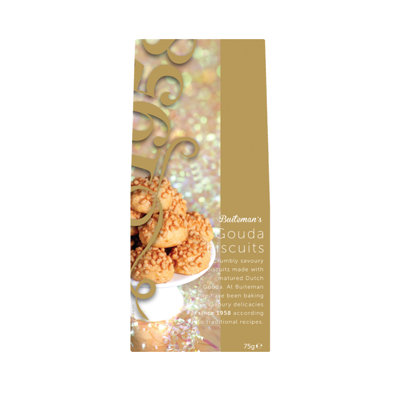 Biscuiti Sarati Gourmet cu Gouda Buiteman