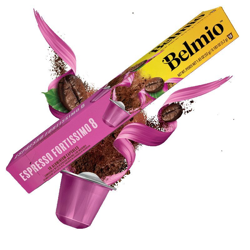 Cafea capsule Espresso Fortissimo 8 Belmio compatibile Nespresso, 10 capsule, 100% aluminiu 2