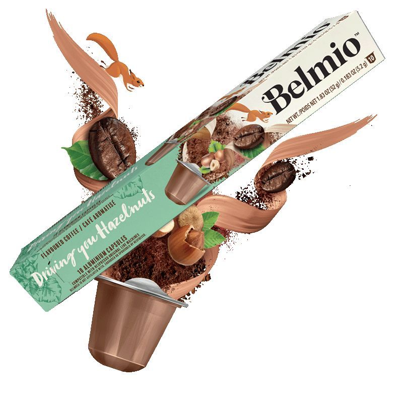 Cafea capsule Driving you Hazelnuts compatibile Nespresso, 10 capsule 100% aluminiu 2