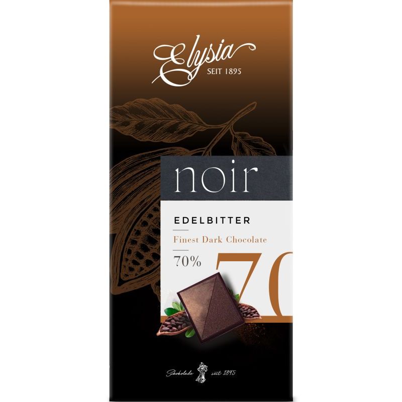 Ciocolată amăruie 70% cacao Elysia 2