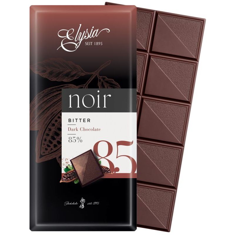 Ciocolată amăruie 85% cacao Elysia