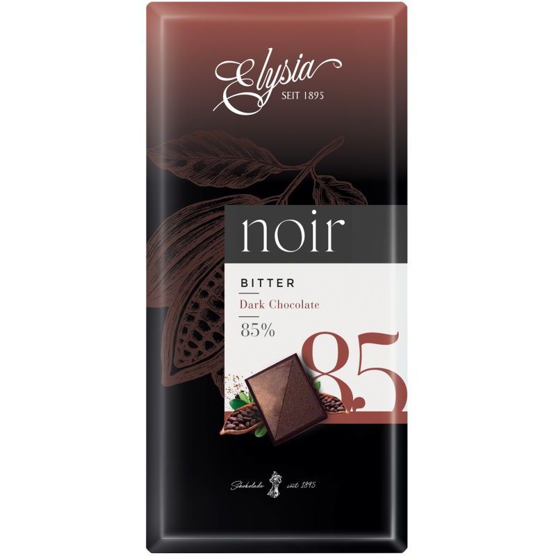 Ciocolată amăruie 85% cacao Elysia 2
