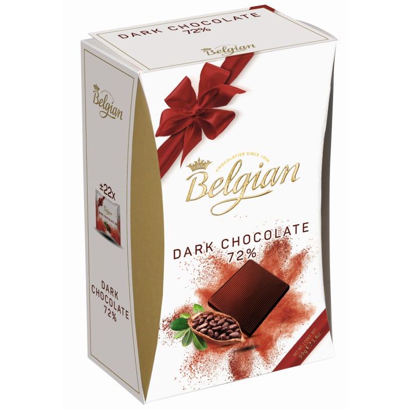 Pătrățele de ciocolată amăruie TheBelgian