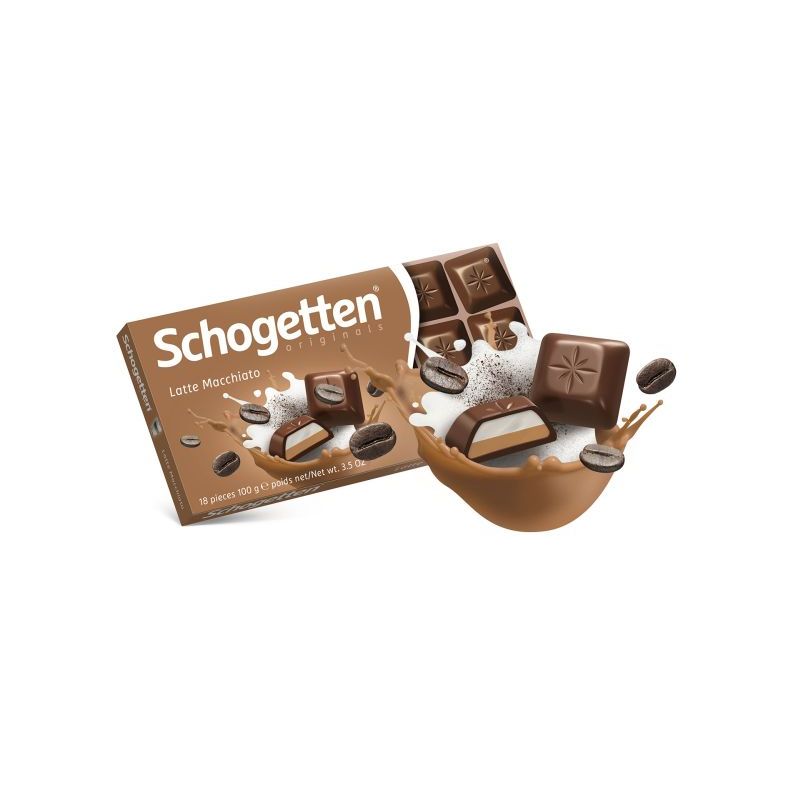 Ciocolata Schogetten cu lapte umpluta cu crema de latte macchiato 2