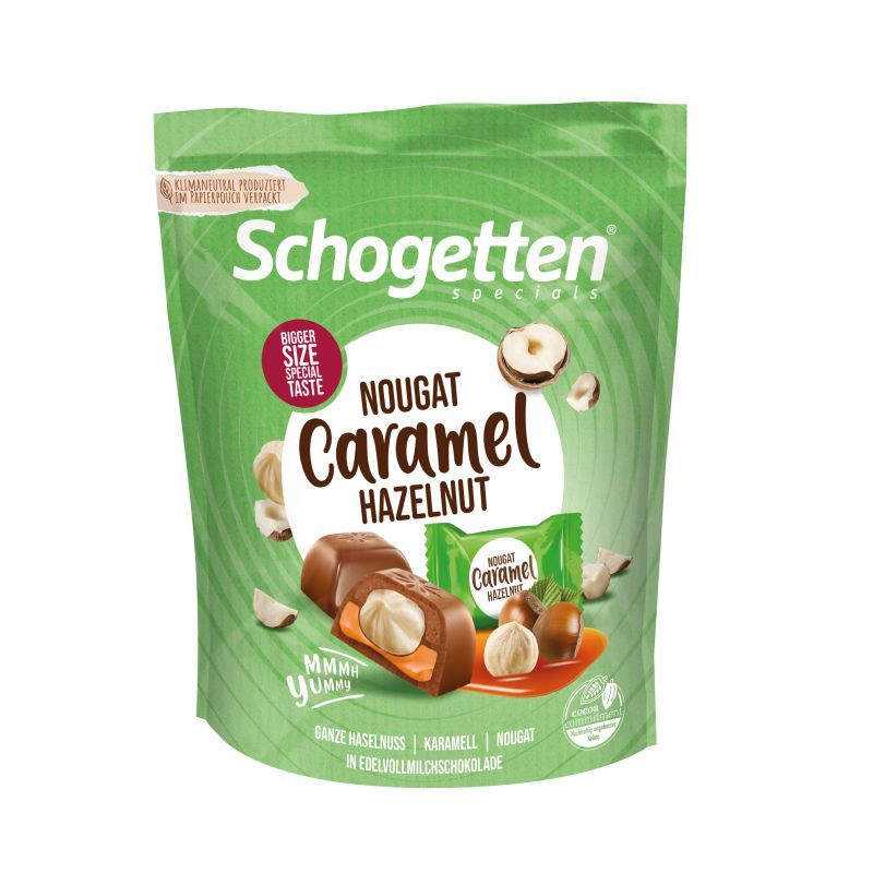 Ciocolată Schogetten cu lapte Nougat Caramel Hazelnut Specials