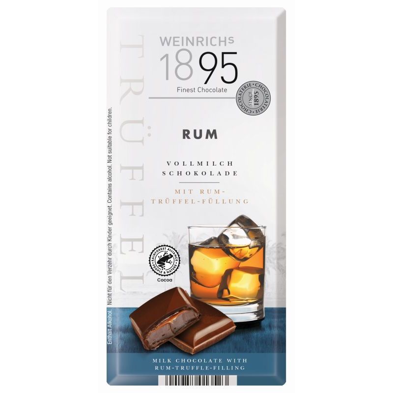Ciocolată cu lapte și umplutură de cremă de rom Weinrich 2