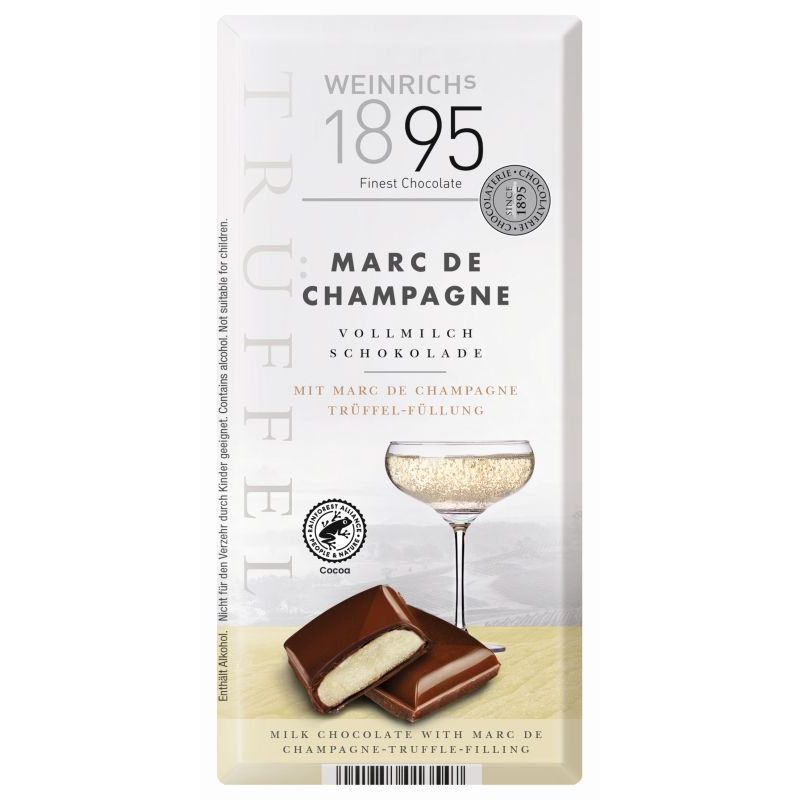 Ciocolată cu lapte și umplutură de cremă de șampanie Weinrich 2