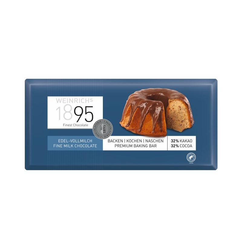 Ciocolată cu lapte de menaj pentru deserturi 32% cacao 250g Weinrich 1895 2