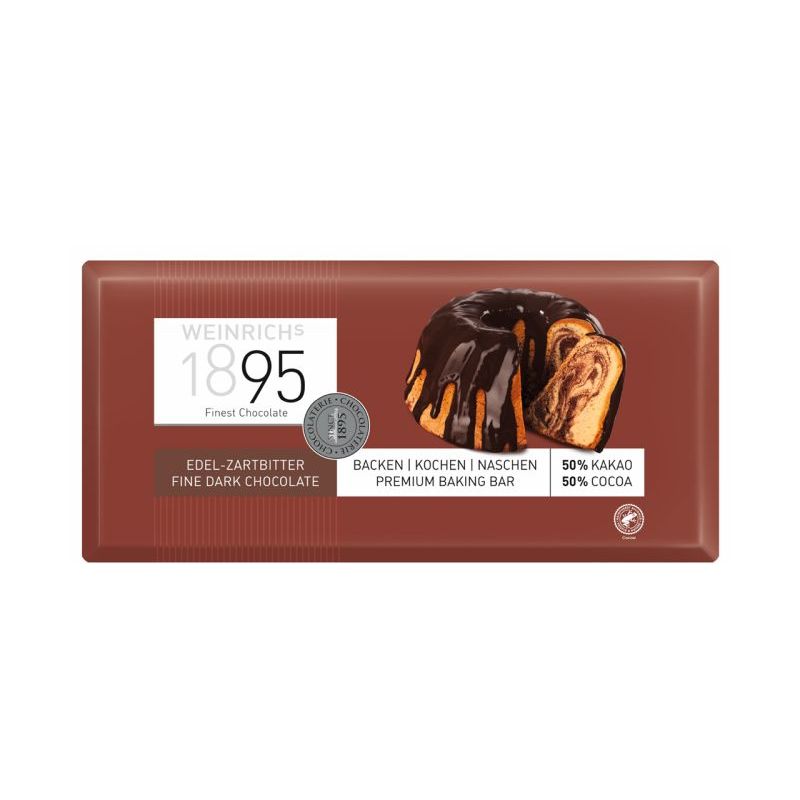 Ciocolată amăruie de menaj pentru deseeturi 50% cacao 300g Weinrich 1895 2