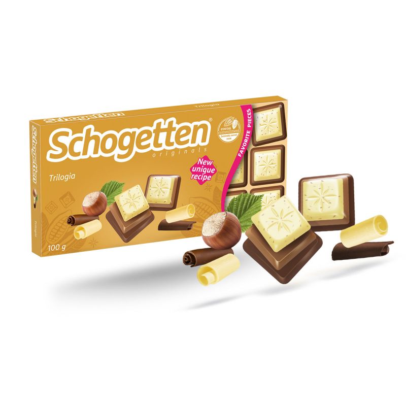 Ciocolata Schogetten Trilogia cu 3 tipuri de ciocolata 2