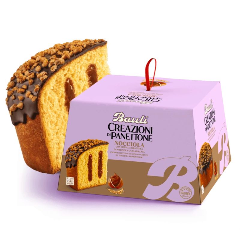Bauli Creazioni di Panettone Cozonac Nocciola Piemonte IGP