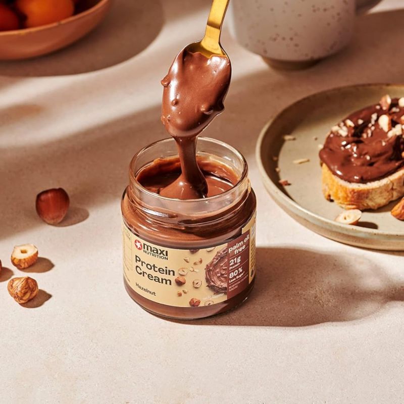 Crema Proteica cu Ciocolata si Alune de Padure Fara Zahar Maxi Nutrition 2