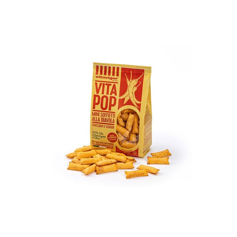 Grisine sărate Diavola cu ulei de masline extra virgin Vita Pop