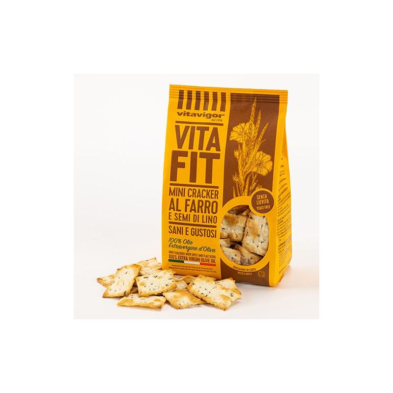 Mini Crackerși cu făină de spelta si seminte de in Vita Fit Vitavigor