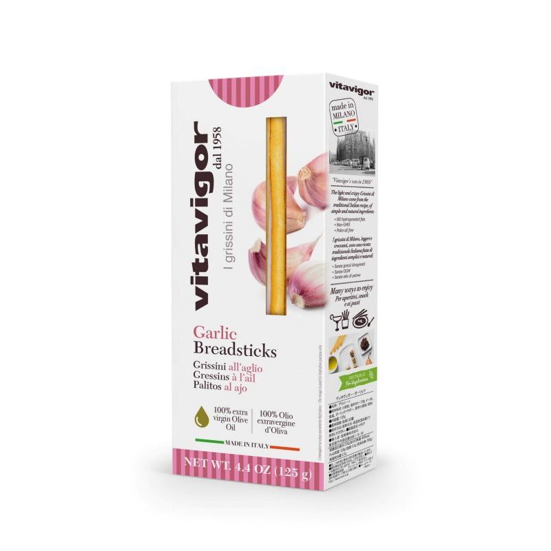 Grisine sărate multigrain cu aromă de usturoi Vitavigor