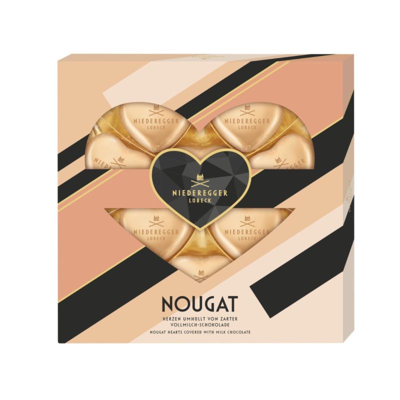 Praline Inimi Nougat in Ciocolata Niedergger