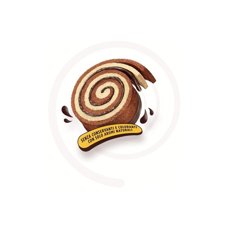 Rulada cu glazură de ciocolată Girella Motta 280g - 8 buc 2