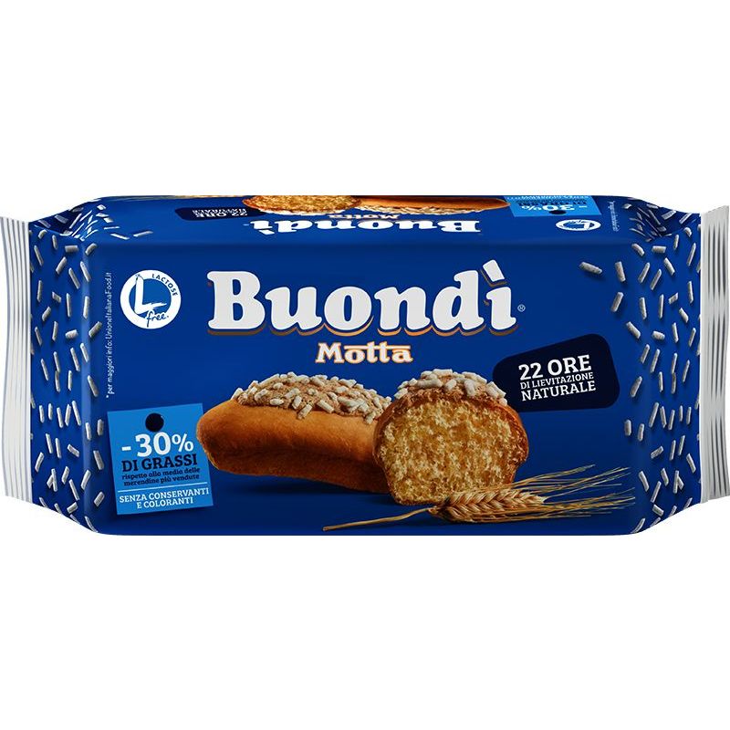 Prajiturică fără lactoză clasica Motta Buondi 198g - 6 buc