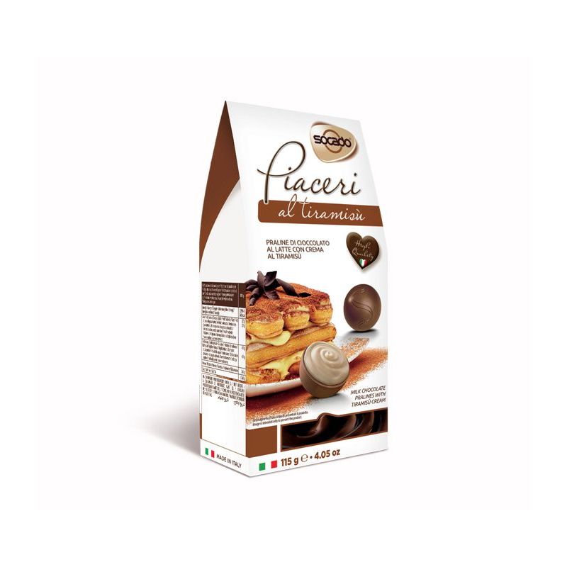 Praline de ciocolată cu lapte si crema tiramisu Socado Piaceri