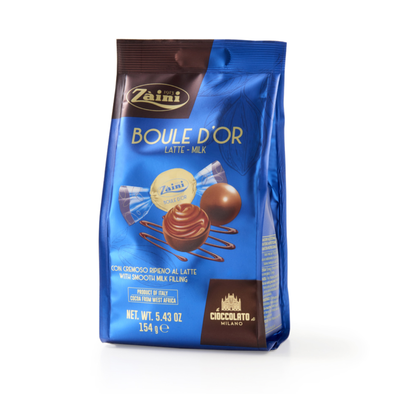 Bomboane cremoase de ciocolată cu lapte de pădure Boule d'Or Milk Zaini