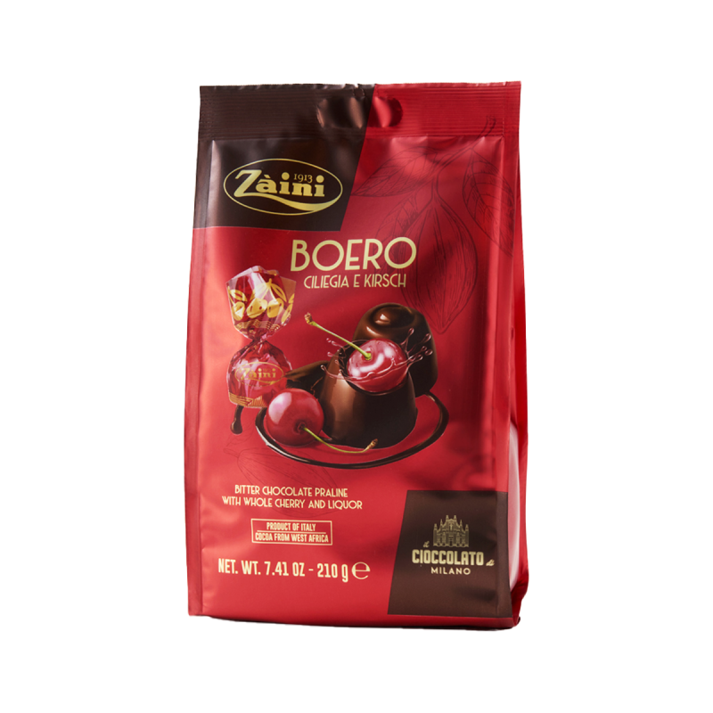 Bomboane de ciocolată cu lichior si cirese intregi Zaini Boero